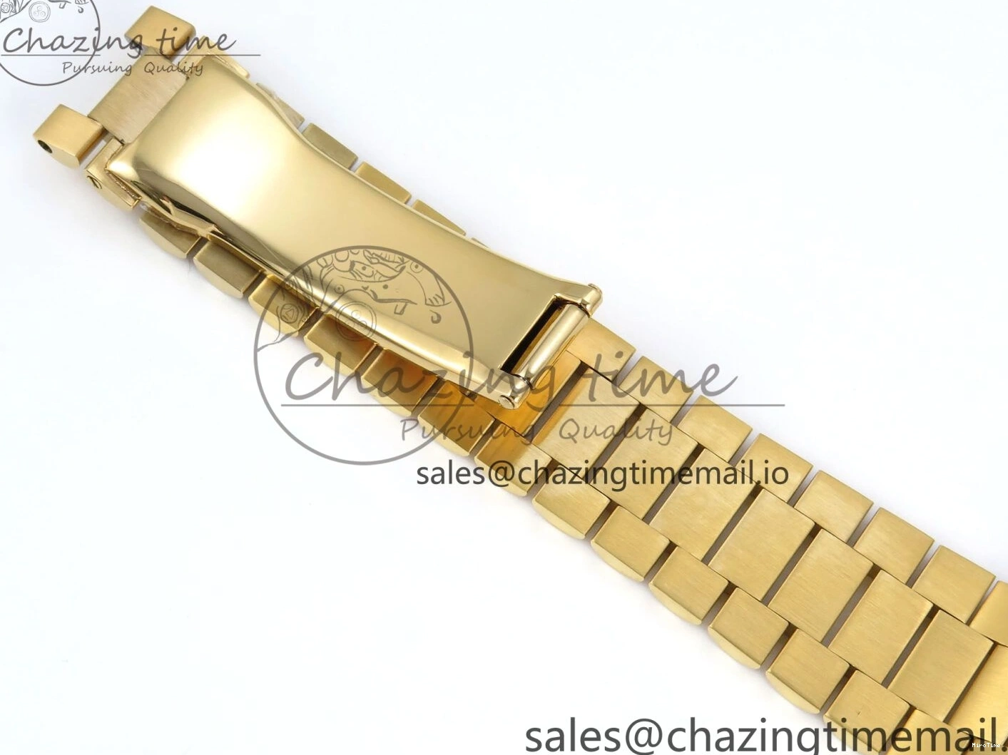 MiroTime 0129 Contemporary Day Date 128238 36mm YG KF 1:1 Best Edition YG Crystal Dial On President Bracelet A2836 (Gain Weight) 646